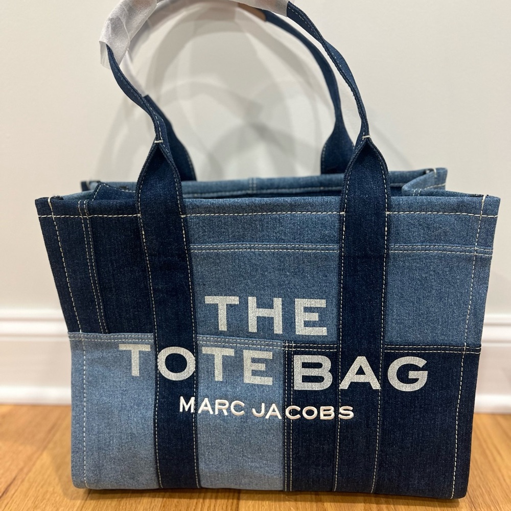 Marc Jacobs large denim tote bag